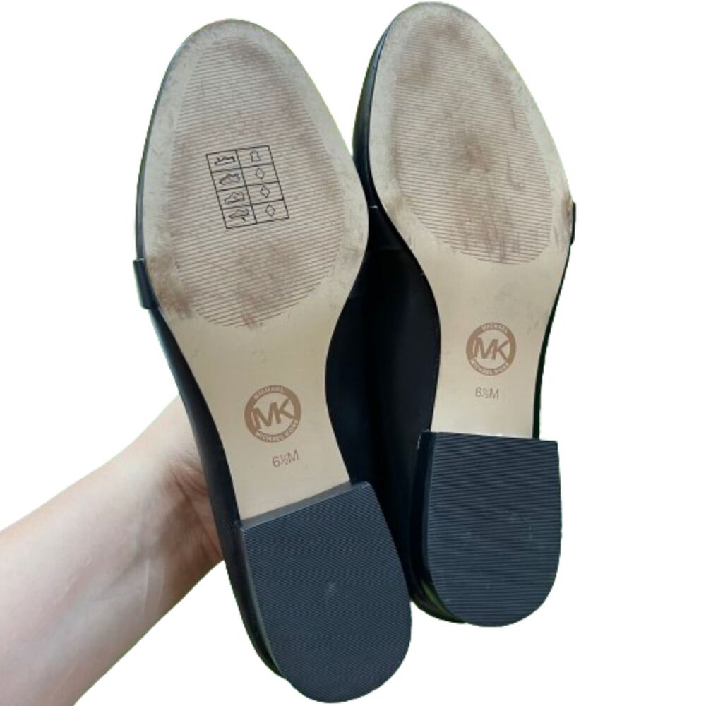 Michael Kors Women's  Black Leather Loafers Size 6.5M - Picture 7 of 8